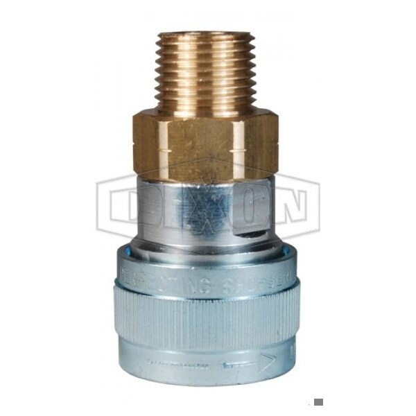 Dixon 1/2 SCHRADER COUP, 3/8 M-NPTF ALUMINUM 4SHDM3 - main